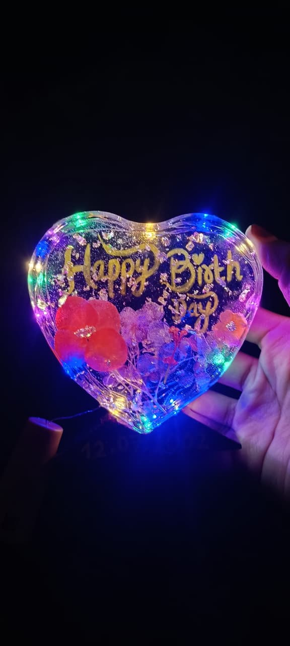 Forever Memories Heart Lamp