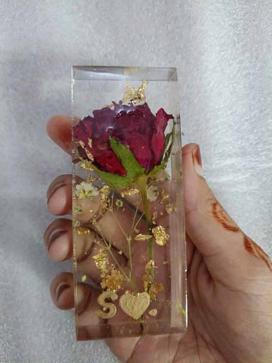 Eternal Rose in Resin Rose Preservation