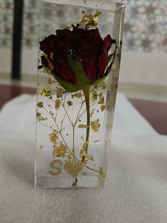 Eternal Rose in Resin Rose Preservation