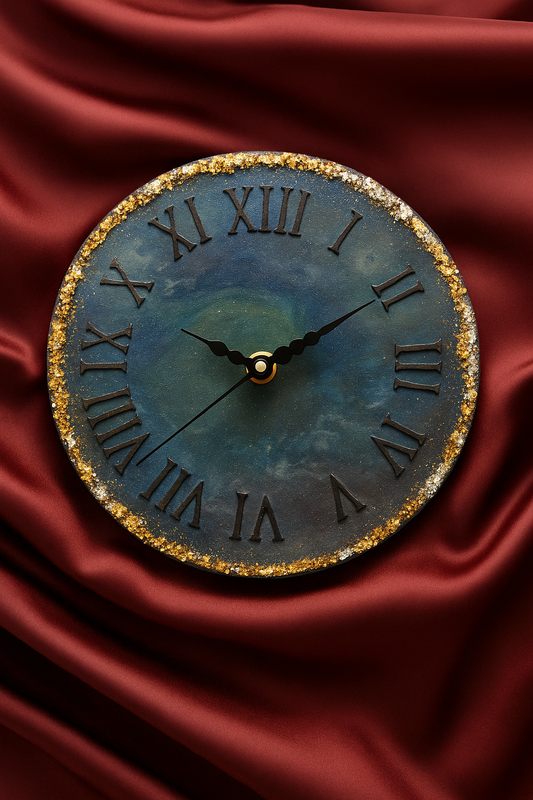 ✨ Celestial Luxe Resin Wall Clock ✨