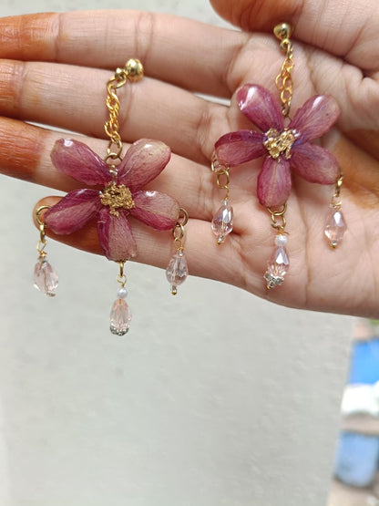 Blossom Glow Resin Jewelry Set
