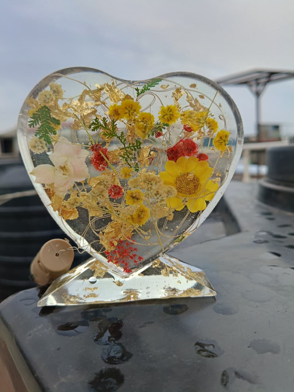 Eternal Bloom Heart Lamp