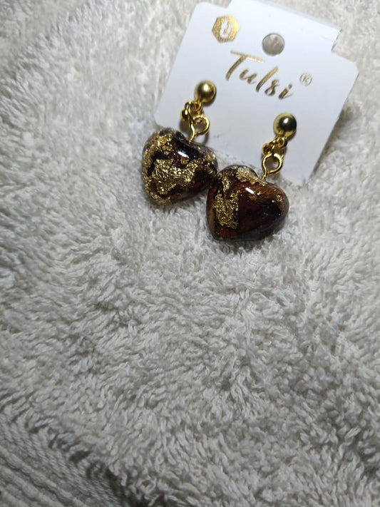Golden Heart Resin Tops