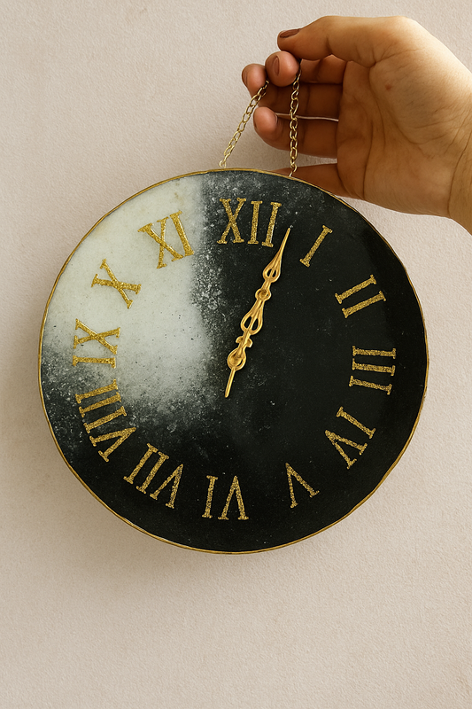 ✨ Eternal Elegance Resin Wall Clock ✨